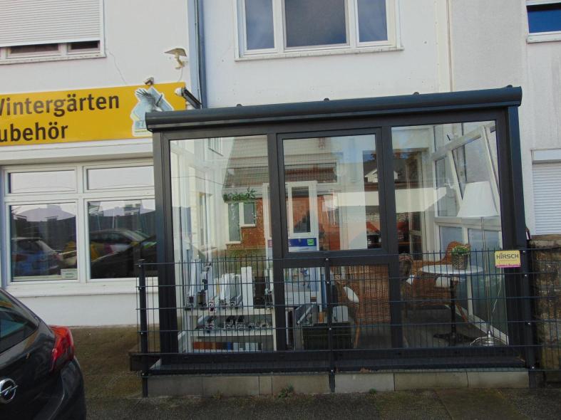 Wintergarten Ausstellung Frontansicht