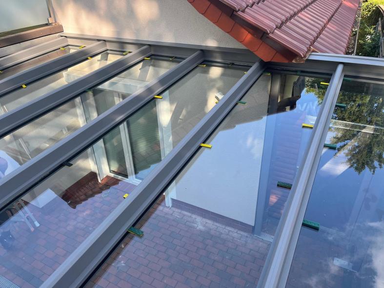 Terrassenüberdachung Draufsicht 