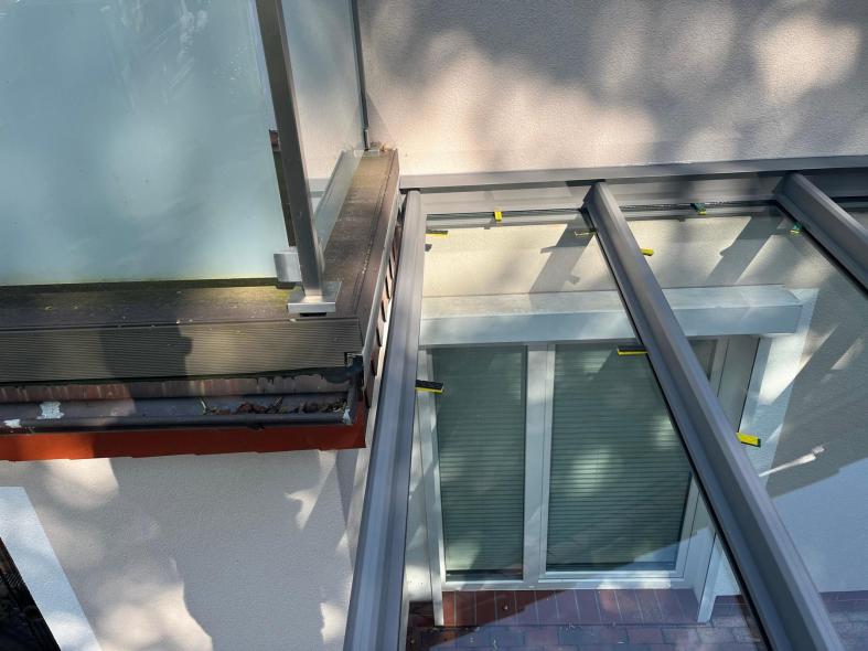 Terrassenüberdachung Draufsicht 