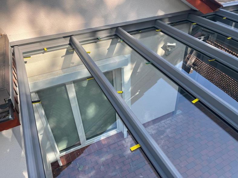 Terrassenüberdachung Draufsicht 