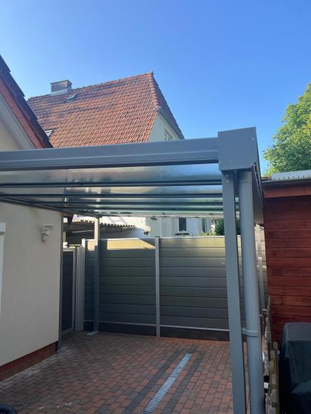 Terrassenüberdachung Seitenansicht